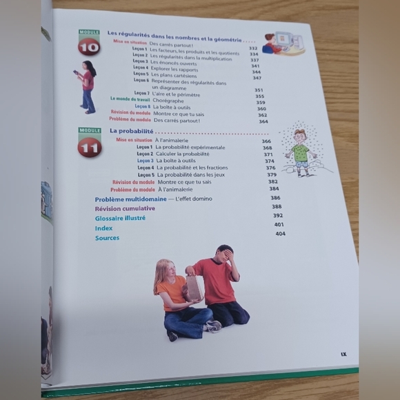 Grade 5 Math Learning School Book Chenelière Mathématiques (French) Hardcover - Picture 10 of 13